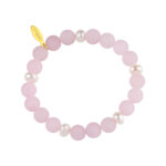 Rose quartz and pearl