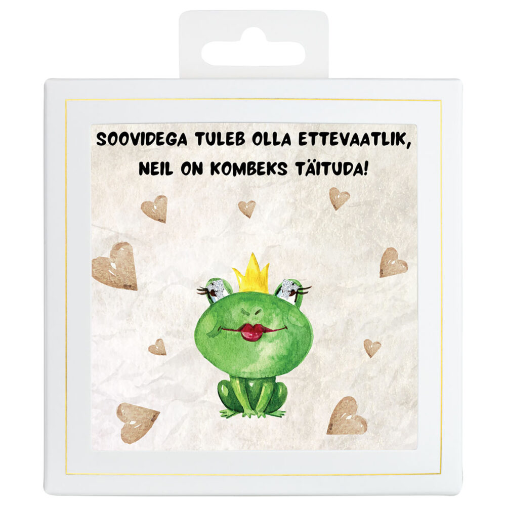 Hõbekõrvarõngad sõnumikaardiga “Soovidega tuleb olla ettevaatlik...”