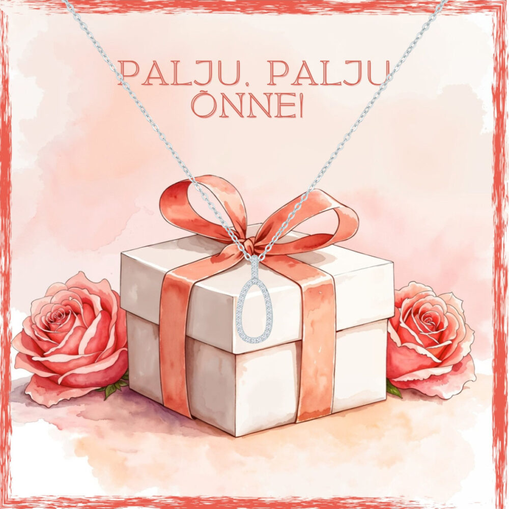 Sõnumikaart Kaelakee "Palju, palju õnne!" - Image 3