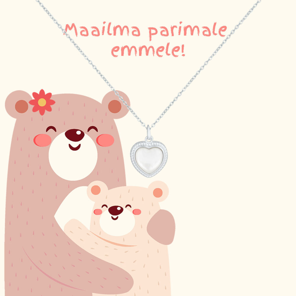 Sõnumikaart Kaelakee "Maailma parimale emmele!"