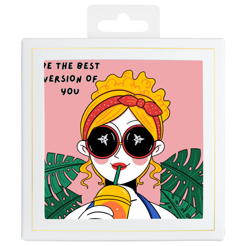 Sõnumikaart Kõrvarõngad "Be the best version of you"