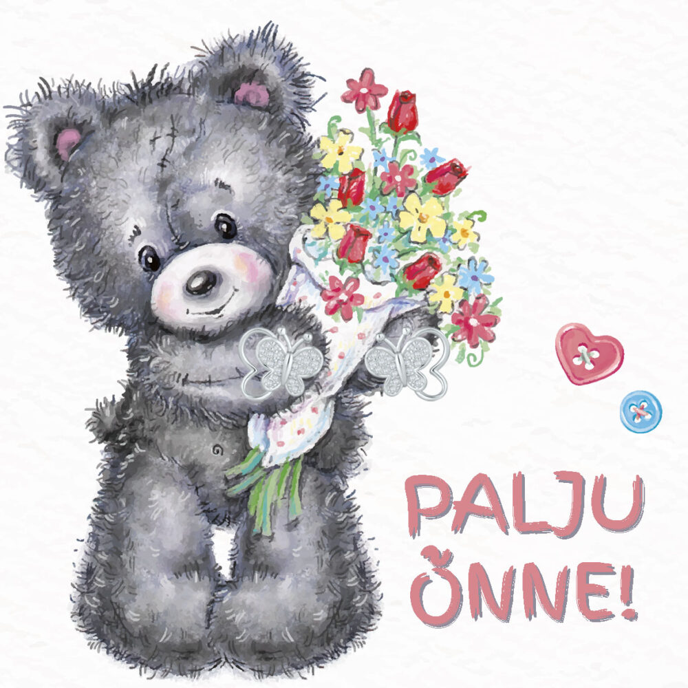 Sõnumikaart Kõrvarõngad "Palju õnne!"
