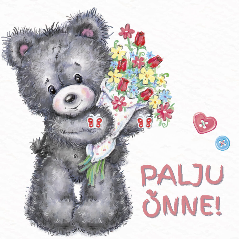 Sõnumikaart Kõrvarõngad "Palju õnne!"